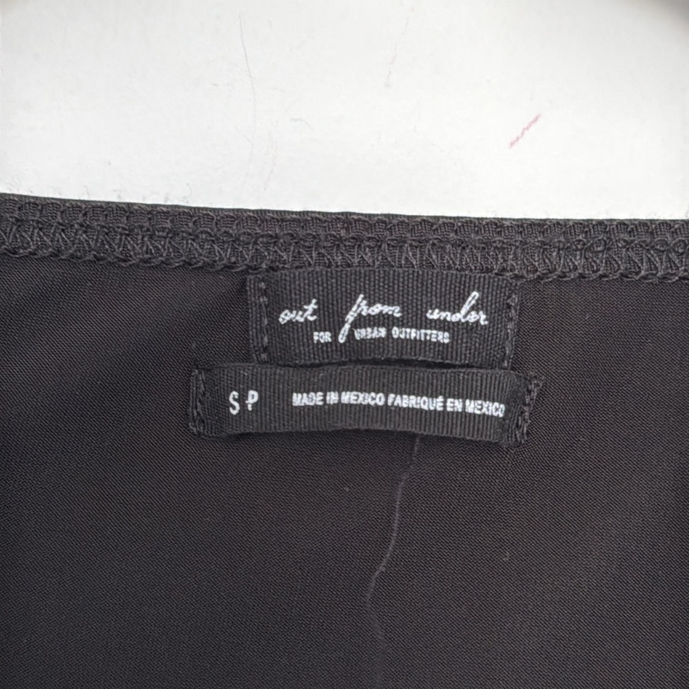 Out from Under/Urban Outfitters Black Ruched Bodysuit Top - Size S - Picture 3 of 4